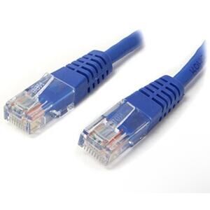 Startech 10ft Blue Molded Cat5e Utp Patch Cable - 1 X Rj-45 Male Network